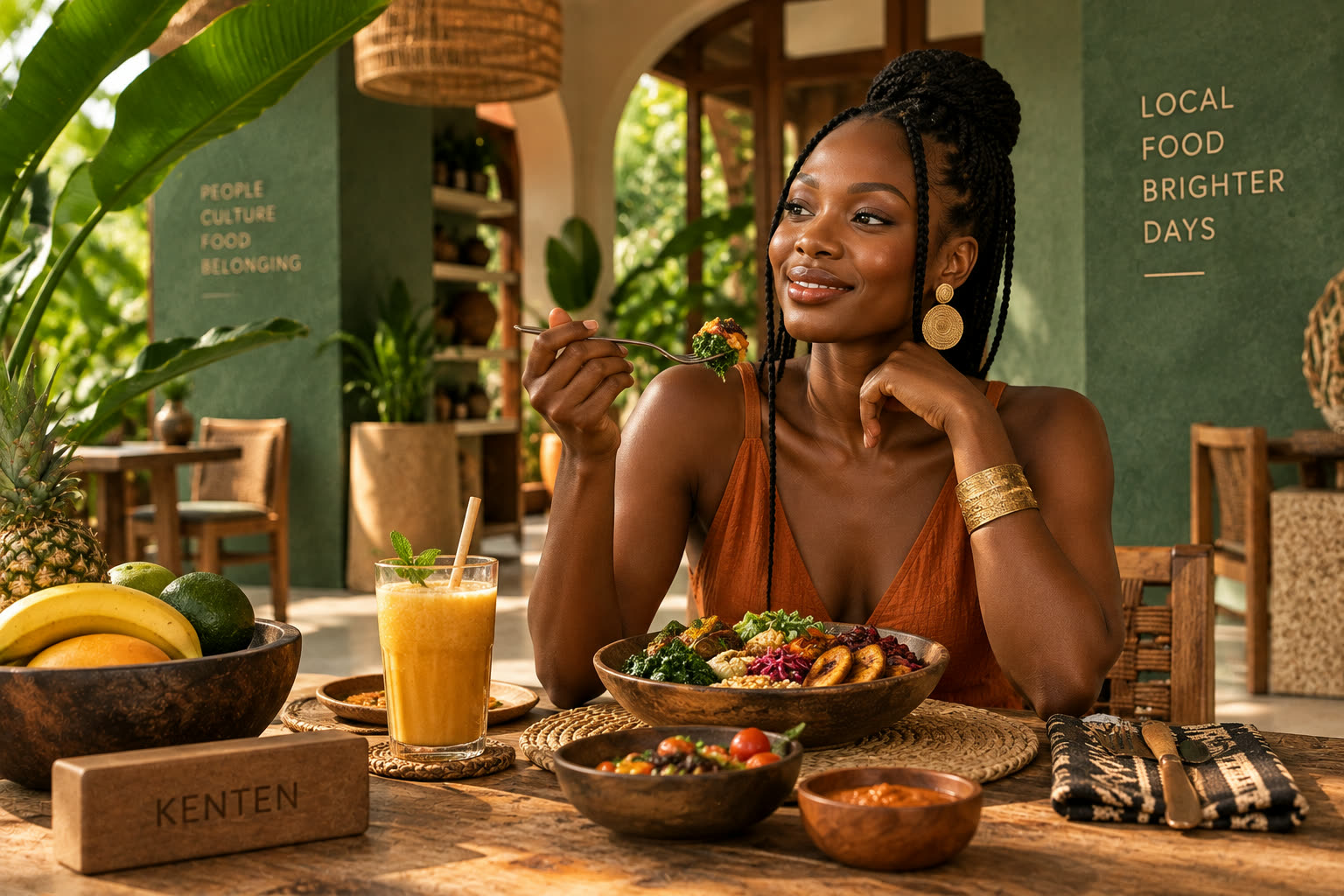 Kenten café — local food, fresh ingredients